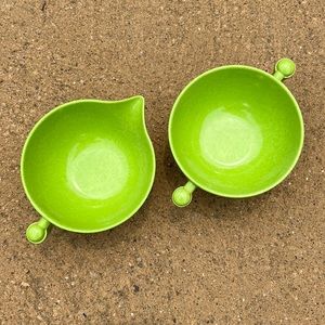 VTG Green Melmac Sugar and Creamer Set Color Flyte By Branchell